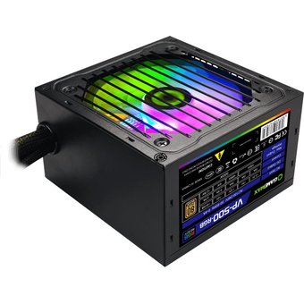 Блок питания GameMax VP-500-RGB 80+ ATX 500W, Ultra quiet 