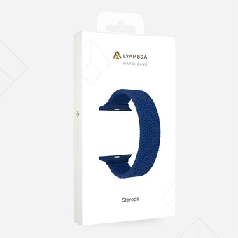  Плетеный нейлоновый ремешок LYAMBDA Steropa DSN-11-40-BL для Apple Watch 38/40mm Blue 