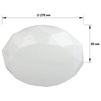  Светильник потолочный Эра Sparkle SPB-6-18-4K (Б0054053) 18Вт 4000K 