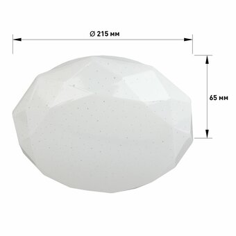  Светильник потолочный Эра Классик Sparkle SPB-6-12-4K (Б0054051) 12Вт 4000K 