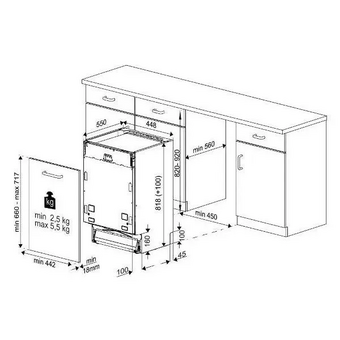  Встраиваемая посудомоечная машина Indesit DIS 1C59 