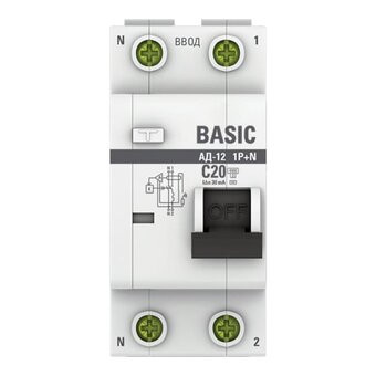  Дифавтомат EKF Basic АД-12 (DA12-20-30-bas) 