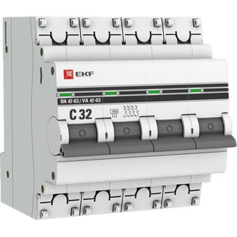  Автоматический выключатель EKF PROxima ВА 47-63 (mcb4763-4-32C-pro) 