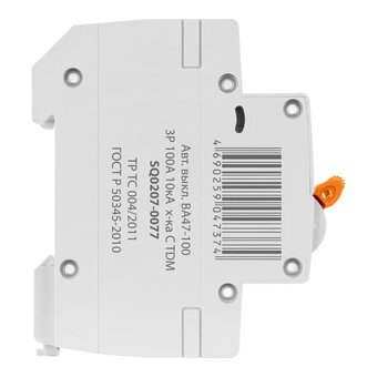  Автоматический выключатель TDM ВА47-100 (SQ0207-0077) 