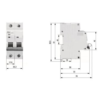  Автоматический выключатель EKF Averes AV-10 (mcb10-2-32B-av) 