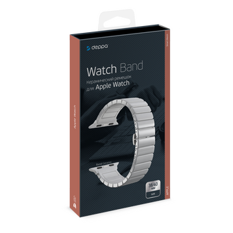  Ремешок Deppa Band Ceramic для Apple Watch 38/40mm 47118, керамический, белый 