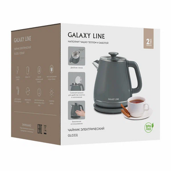  Электрочайник Galaxy Line GL 0331 серый 