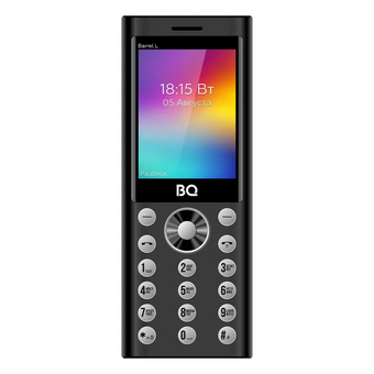  Мобильный телефон BQ 2458 Barrel L Black+Silver 