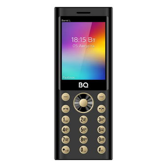  Мобильный телефон BQ 2458 Barrel L Black+Gold 