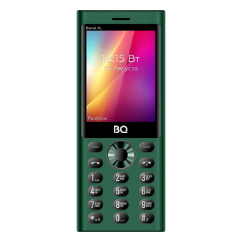  Мобильный телефон BQ 2832 Barrel XL Green+Black 