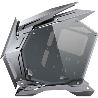  Корпус JONSBO MOD-3 Gray без БП, боковые панели из закаленного стекла, mini-ITX, micro-ATX, ATX, серебристый 