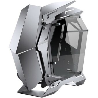  Корпус JONSBO MOD-3 Gray без БП, боковые панели из закаленного стекла, mini-ITX, micro-ATX, ATX, серебристый 