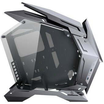  Корпус JONSBO MOD-3 Gray без БП, боковые панели из закаленного стекла, mini-ITX, micro-ATX, ATX, серебристый 