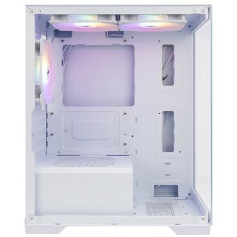  Корпус 1STPLAYER Miku Mi2 White (Mi2-WH-3F1-W) / mATX / 3x120mm LED fans 