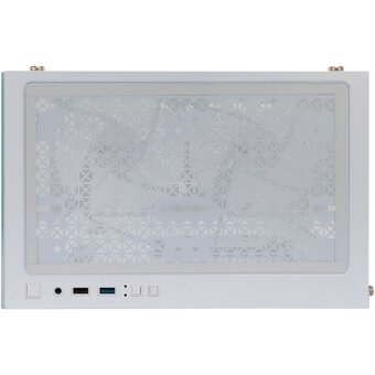  Корпус 1STPLAYER Miku Mi2 White (Mi2-WH-3F1-W) / mATX / 3x120mm LED fans 