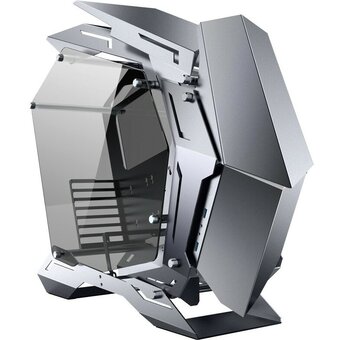  Корпус JONSBO MOD-3 Gray без БП, боковые панели из закаленного стекла, mini-ITX, micro-ATX, ATX, серебристый 