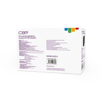  ИБП CBR UPS-TWP-101J-850, 850VA/510W, IEC 320 C13x3 outlets, LED, USB Type-B, RJ11/45 AVR, SEC, 12V/8Ah 