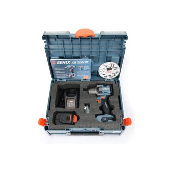 Гайковерт SENIX X2 PDWX2-M7-EU SET 1х4Ач, ЗУ, кейс 