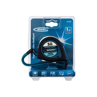  Рулетка GROSS Ergonomisch 31101 3 мx16 мм 