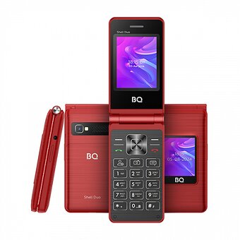  Мобильный телефон BQ 2412 Shell Duo Red 