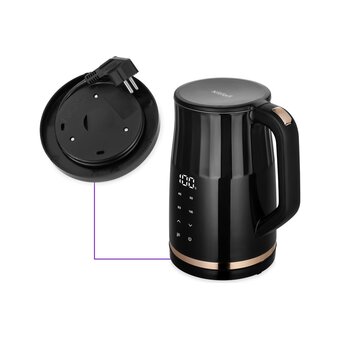  Чайник электрический Kitfort КТ-6610 черный/золотистый 