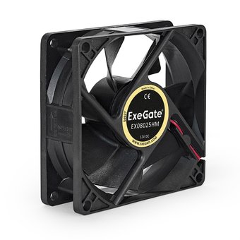  Вентилятор ExeGate EX08025HM EX283380RUS 80x80x25 мм, гидродинамический, Molex, 1800RPM, 21dBA 