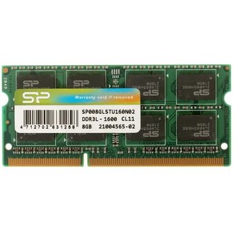  ОЗУ Silicon Power (SP008GLSTU160N02) DDR3 SODIMM 8GB PC3-12800, 1600MHz 1.35V 
