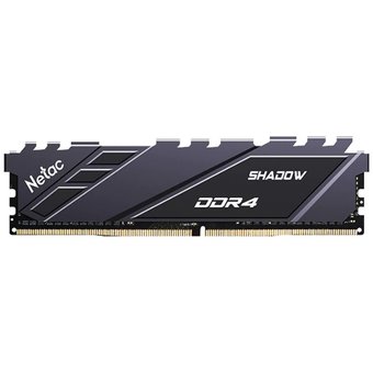  ОЗУ DDR4 Netac Shadow 8GB NTSDD4P32SP-08E 3200MHz CL16 1.35V gray with radiator 