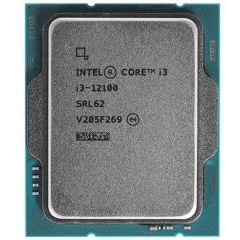  Процессор Intel Core i3-12100 (CM8071504651012SRL62) APU LGA1700 (Alder Lake, 4C/8T, 3.3/4.3GHz, 12MB, 60/89W, UHD Graphics 730) OEM 