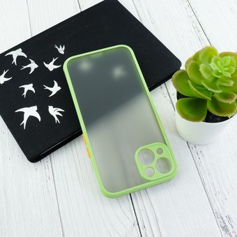  Чехол HOCO Matte shadow series для Iphone 13 green 