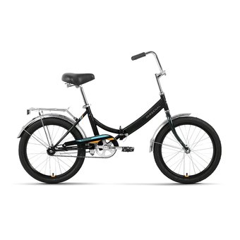  Велосипед FORWARD Arsenal 20 1.0 (20" 1 ск. рост. 14") 2022, черный/оранжевый, RBK22FW20525 
