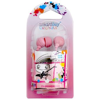Наушники SmartBuy Color Trend SBE-3100, розовые   Наушники SmartBuy Color Trend SBE-3100, розовые
