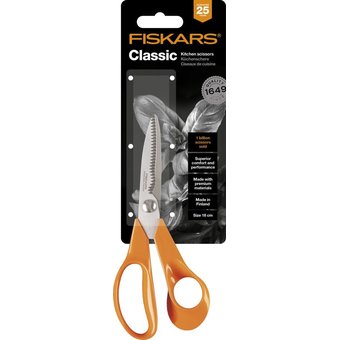  Ножницы кухонные Fiskars 1000819 180мм оранжевый 