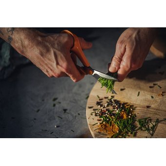  Ножницы кухонные Fiskars 1000819 180мм оранжевый 