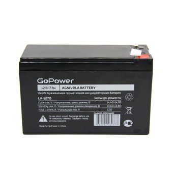  Аккумулятор для ИБП GOPOWER LA-1270 7Ah (00-00016680) 