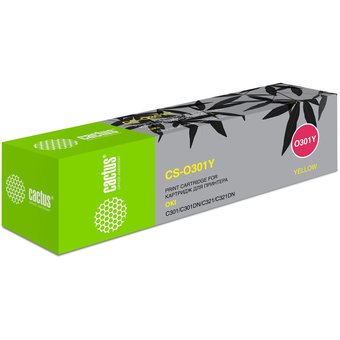 Тонер-картридж Cactus CS-O301Y для OKI C301/321 жёлтый 1500 страниц 