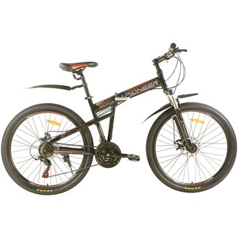  Велосипед PIONEER Shuttle 26"/17" black-orange-white 