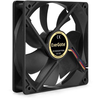  Вентилятор ExeGate E12025S4P-PWM EX283393RUS 120x120x25 мм, подшипник скольжения, 4pin, PWM, 25dBA 