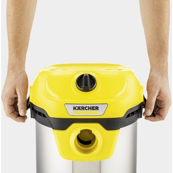 Строительный пылесос Karcher WD 2 Plus S V-15/4/18 желтый (1.628-050.0) 