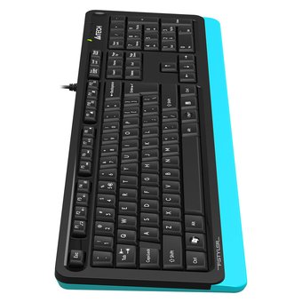  Клавиатура A4Tech Fstyler FKS10 черный/синий 