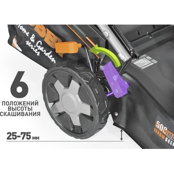  Газонокосилка роторная Carver LMG-2951DM HOBBY (01.024.00022) 