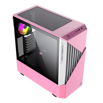  Корпус GameMax Contac COC MFG.T806 без БП ATX, Розовый/белый,USB3.0,Зак.стекло,1*120мм+ MB turbo fan 