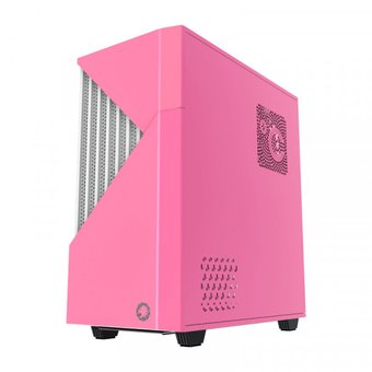  Корпус GameMax Contac COC MFG.T806 без БП ATX, Розовый/белый,USB3.0,Зак.стекло,1*120мм+ MB turbo fan 