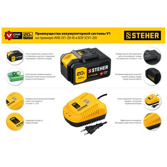  Аккумуляторная батарея STEHER V1-20-4 