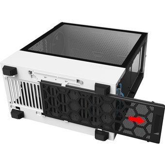  Корпус GameMax T802 Panda, Белый, 2*USB3.0; зак. стекло, без БП 