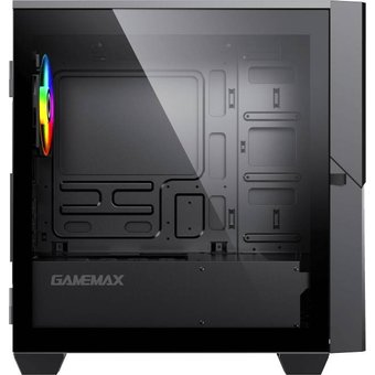  Корпус GameMax Cyclops BR без БП Midi Tower, ATX, Черно-красн.,1*USB2.0 + 1*USB3.0, 2*120мм 