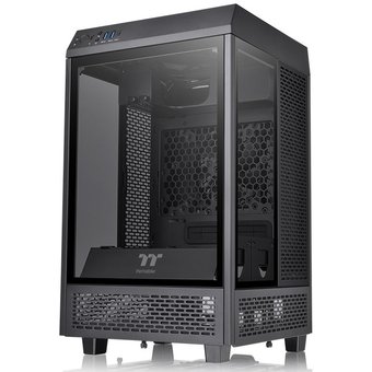  Корпус Thermaltake The Tower 100 CA-1R3-00S1WN-00 черный без БП miniITX 1x120mm 3x140mm 2xUSB3.0 audio bott PSU 