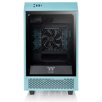  Корпус Thermaltake The Tower 100 Turquoise (CA-1R3-00SBWN-00) без БП miniITX 1x120mm 3x140mm 2xUSB3.0 