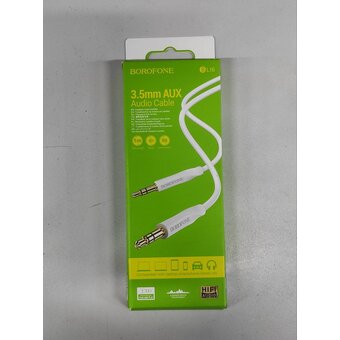  УЦ Аудио-кабель BOROFONE BL16 Clear sound AUX (белый) (плохая упаковка) 