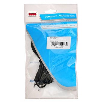  Кабель соединительный аудио Buro BAAC002-3 Jack 3.5 (m)/Jack 3.5 (m) 3м. черный 